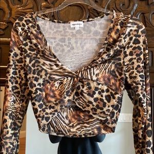 superdown cropped top